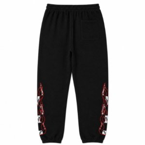 Chrome Hearts Matty Boy Flame Sweatpants Black