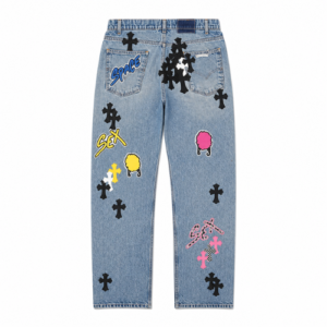 Chrome Hearts Matty Boy Cross Patch Jeans