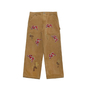 Chrome Hearts Matty Boy Sex Records Camouflage Cross Patch Carpenter Jeans
